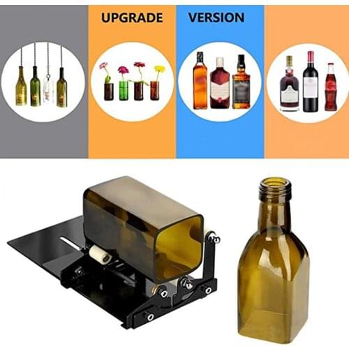 Glass Bottle Cutter DIY Glass Cutting Machine Bottle Cutting Tool Kit for Cutting Round Square Wine Bottle