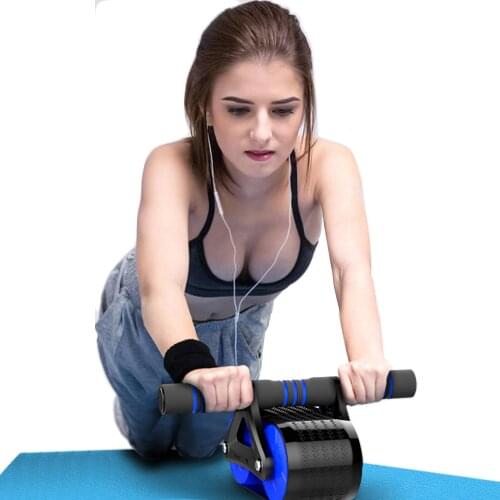 AB Power Wheels Roller Machine Push-Up Bar Stand Exercise Rack Workout Home Gym Fitness Equipment Abdominal Muscle Trainer