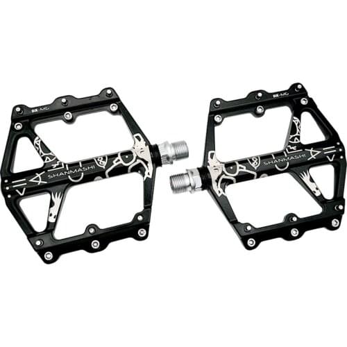 Shanmashi Bike Pedals MTB Non-Slip Bike Pedals Platform Bicycle Flat Bearings Road Bike Pedal