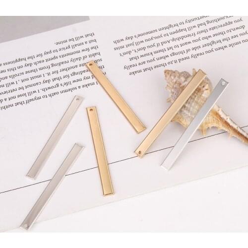 55x5mm long charm charm necklace diy handmade component pendant jewelry discovery necklace making