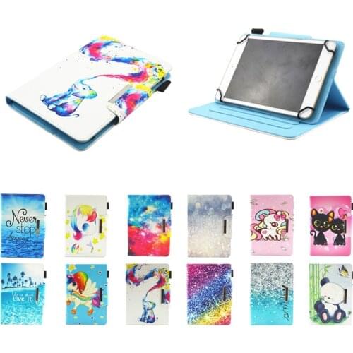 Cute Sleeve Universal Case for Samsung Galaxy Tab 2 10.1 inch GT-P5100 P5110 P5113 Tab 4 10.1'' T530 T531 T535 Tablet PU Cover