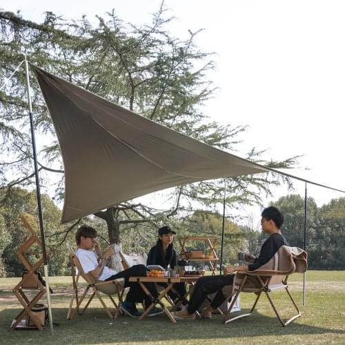 Naturehike Whale Black Glue Pentagonal Awning Tent Anti Ultraviolet Camping Sun Shelter Canopy 15㎡ Area 6-8 People Shading Tent