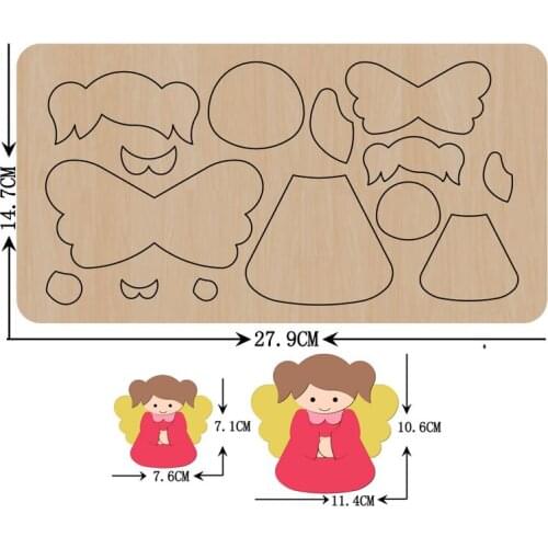 Handmade Girl Doll Wood Cutting Die 2021 New Wooden Die Mould For Cut Leather Cloth Fit Common Die Cutting Machines