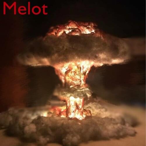 Nuclear Explosion Mushroom Cloud Creative Decorative Lamp Lamp Luminous Collection Gift Atomic Bomb Nuclear Bomb Cloud Mist