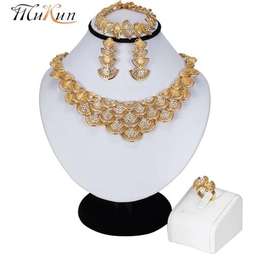 MUKUN African Beads Jewelry Sets for Women Fashion Wedding Vintage Dubai Indian Bridal Ethiopian Turkish Costume Jewellery Set