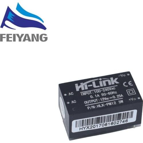 1pcs SAMIORE ROBOT HLK-PM12 AC-DC 220V to 12V Buck Step Down Power Supply Module Converter Intelligent Household Switch