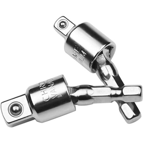 1PCS 1/4" 3/8" Stainless Steel Hex Shank Drill Bit Wrench Socket Adapter Drive Ratchet Tool