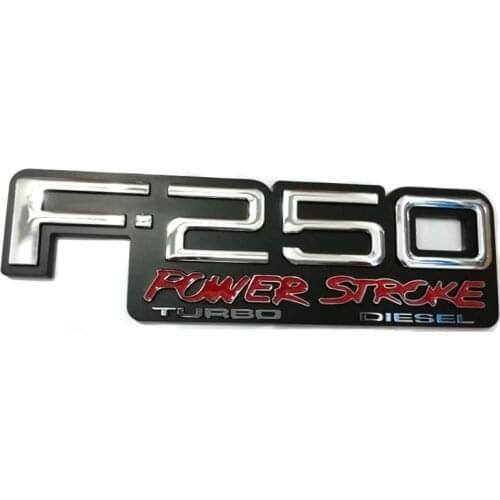 10PCSXABS Plastic F-250 F250 POWER STROKE Car Sticker Emblem Badge Embleme Emblema