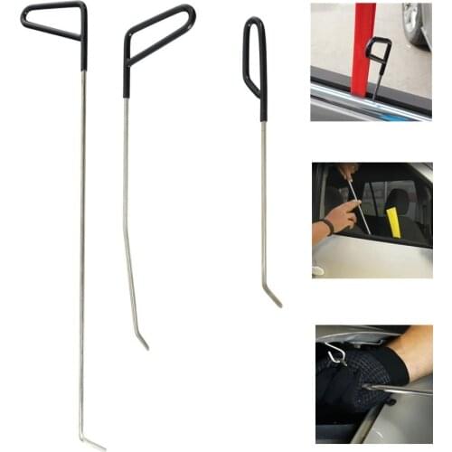3 pcs /set High Quality Tools Hooks Push Rods Door Dings Hail Repair Dent Removal Panitless dent repair Tools