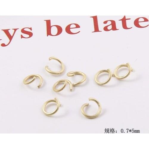 50pcs Diy Jewelry Accessories Asian Gold Color Connection Ring Single Circle Open Ring Earrings Earrings Handmade Materials