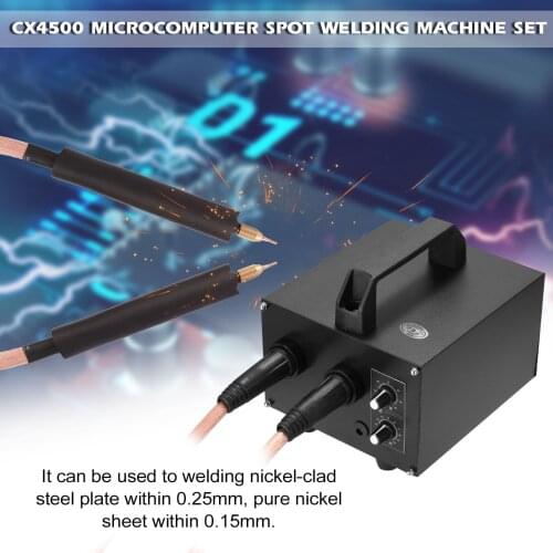 CX4500 Microcomputer Spot Welding Machine Set 20ms-1s Time 640-1600A Current Adjustment for 0.25mm Nickel-clad Steel Plate