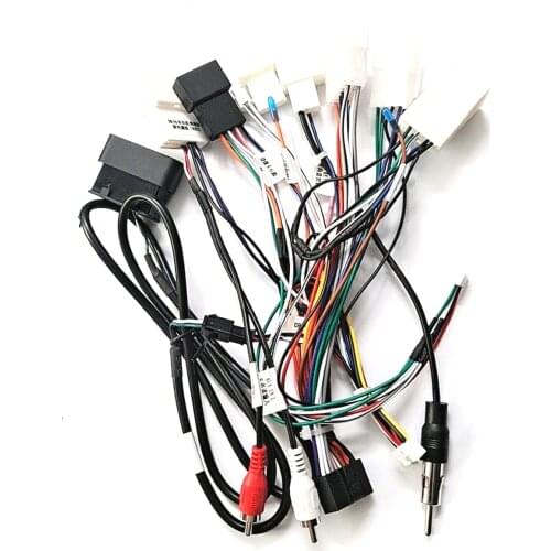 Car 16Pins radio Power Wiring Harness With Canbus box For Toyota 9.7'' 10.4'' 12.4'' Android Stereo player