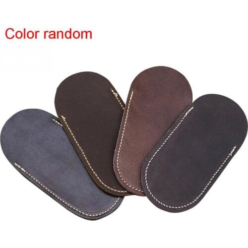 Folding Knife Case Outdoor Carrying First Layer Cowhide Storage Cover Leather Scabbard Suitable For Folding Knife Length 10-13cm