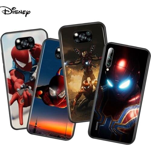 Spider Man Iron Man For Xiaomi Poco X3 NFC M2 X2 F2 F3 C3 M3 F1 Pro Mi Play Mix 3 A3 A2 A1 6 Lite Soft Phone Case