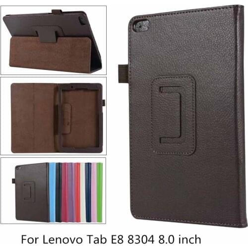 PU Leather litchi Case For Lenovo Tab E8 2018 Tablet Funda Magnetic stand Cover For Lenovo Tab E8 8304 TB-8304F 8 inch case