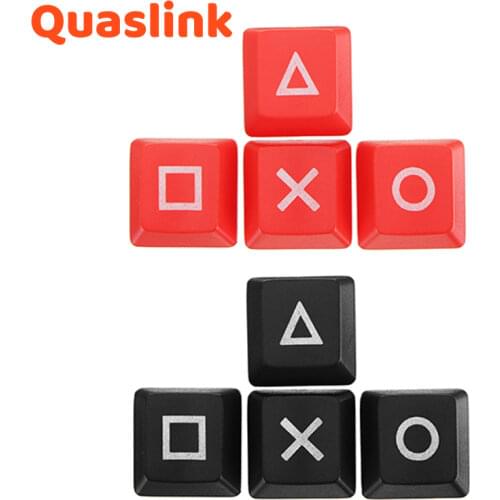 Red ABS Direction Arrows Keys Keycaps Backlight Keycap for Cherry MX Mechanical Gaming Keyboard Gamers Computer Black