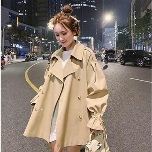 2020 Autumn Winter New Korean Fashion Tooling Jacket Women Loose French Retro Short Wild Casual Windbreaker Female Tide ins A091