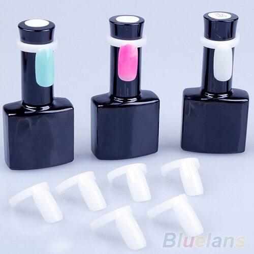 Latest 50 Pcs Polish UV Gel Color Pops Display Nail Art Ring Style Nail Tips 2MPT 4AUU 5K84