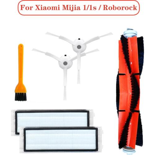 Main Brush Side Brush Filters Mop Cloth Moisture-Proof Mat 1/1s/ Roborock Robot Vacuum Cleaner Parts Accessories