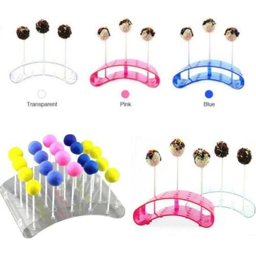 20 Holes Cake Lollipop Stand Display Holder Bases Shelf DIY Baking Tools U Shaped Display DIY Bakeware Cake Kitchen Gadgets