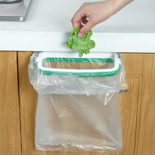 Hanging Trash Rubbish Bag Holder Kitchen Garbage Rack Trash Can Cupboard Cabinet Storage Rag Hanger Kitchen Accessories