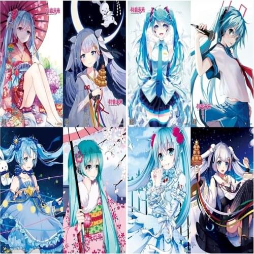 Set Of Eight Sheets Anime Poster Home Room Wall Decoration Painting 42x29cm