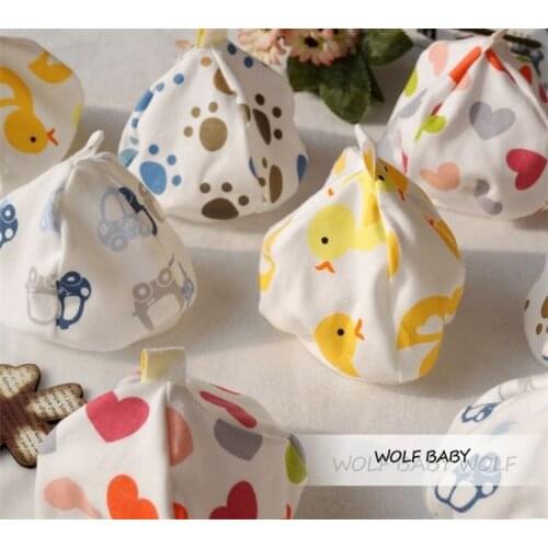 Retail 5pieces/lot 0-10Months 100% cotton good quailty cap hat baby new born child children summer free shipping