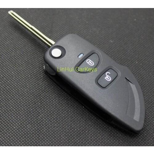 PINECONE for KIA FORTE Key Case 2 Buttons Uncut Narrow Head Brass Blank Blade Upgrade&Modified Remote Key Replace ABS Shell 1 PC