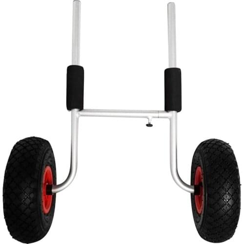 Heavy Duty Kayak Cart for Sit-On-Top Kayaks - High Performance Aluminum Trailer Tote Trolley for Canoe Rowing Boat Transport