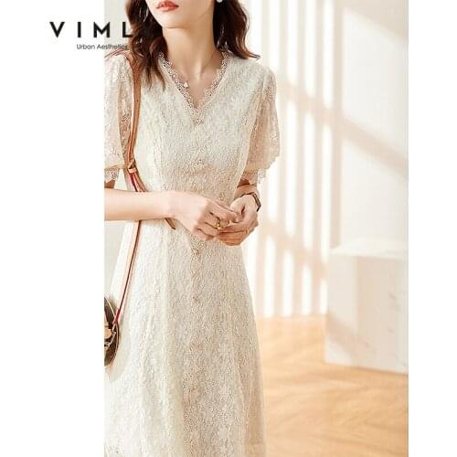 VIMLY Spring Pleated Dress For Women Fashion Floarl Print Single Breasted High Wasit Loose Elegant Shirts Dresses F8111