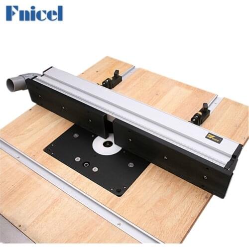 1 Set Woodworking Aluminium Profile Fence with Sliding Brackets Tools for Wood Work RouterTable Saw Table DIY Workbenches