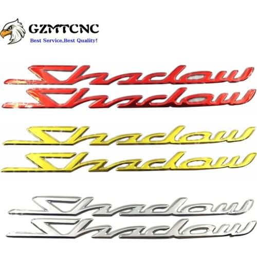 Fuel Tank Cover Protector Emblem 3D Decals Badge Stickers Shadow Logo Adhesive For Honda Shadow VT VTX 400 500 600 750 1100 ACE