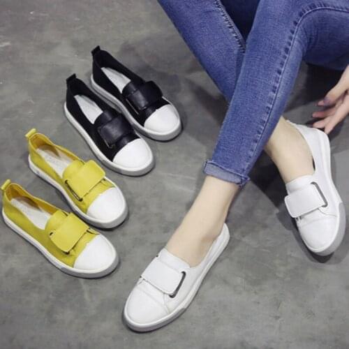 Spring 2019 new wild fashion casual cute trend single shoes women shoes flat shoes students white shoes