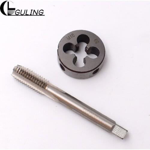 Guling 1Set HSS hand tap Round die M16x0.5 M16x0.75 M16x1 M16X1.25 M16x1.5 M16x1.75 M16x2 metric fine thread taps Round dies