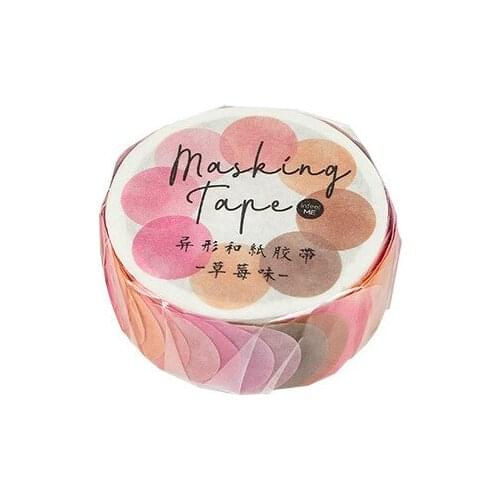 100pcs Special-shaped Piece Of Paper Tape Fruit Hard Candy Colorful Dots Creative DIY Hand Account Basic Materials