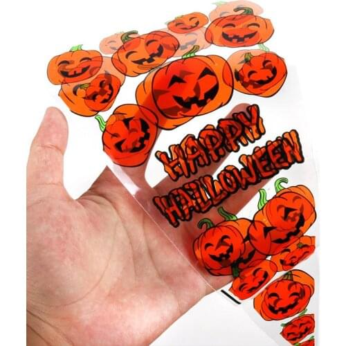 100pcs Plastic Bag DIY Candy Cone Kid Transprant Cookie Gift Bag Birthday Party Decorations Cellophane Packing Bags Christmas