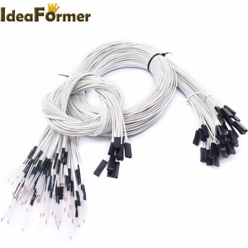 5pcs 100K ohm NTC 3950 Thermistors Sensors with Dupont head for Reprap 3D Printer Mend Temperature Terminal 3D Printer Parts