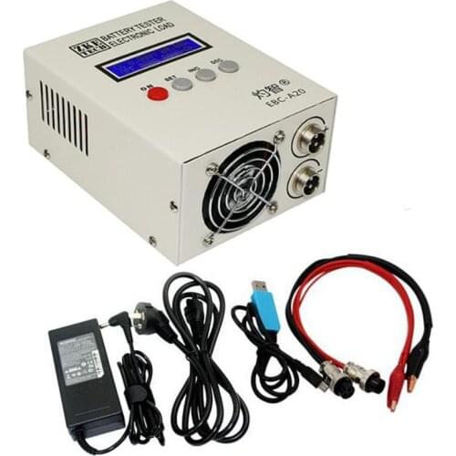 EBC-A20 Battery Capacity Tester 85W 30V 20A Lithium Lead-acid Batteries Test 5A Charge 20A Discharge Support PC Software Control