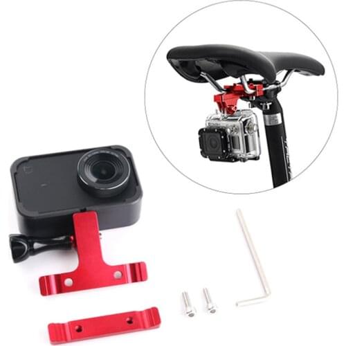Aluminum Bike Bicycle Saddle Bike Seat Mount Tripod Holder Bracket Adapter Clamp For Gopro Hero 9 7 5 4 SJCAM Yi 4k Mijia Camera