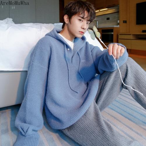 AreMoMuWha Men's Pullovers With A Hood