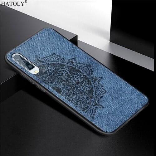 For Samsung Galaxy A70S Case Cover Luxury TPU Bumper Frame Cloth Hard Phone Case For Samsung A70S Back Cover For Samsung A70S