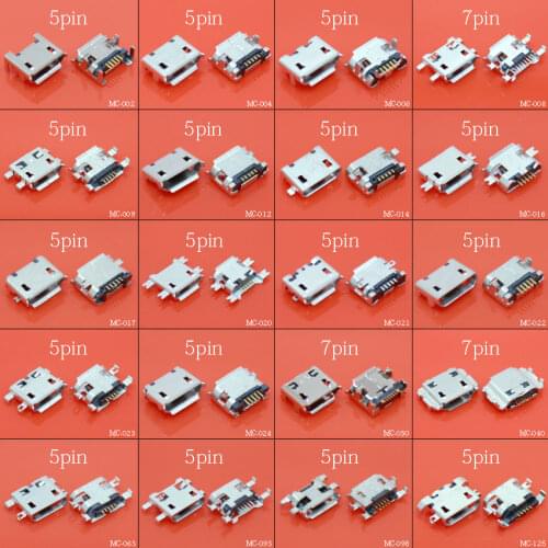 Cltgxdd 20models For Samsung Huawei Lenovo Xiaomi Moto Tablet PC Nokia Micro USB jack socket charging port connector 5 pin 7 pin