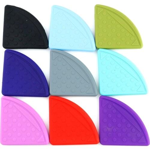 Baby Silicone Triangle scarf Install Baby Infant Napkin Tissue For Baby Silicone Teether Teething Handmaking DIY Jewelry