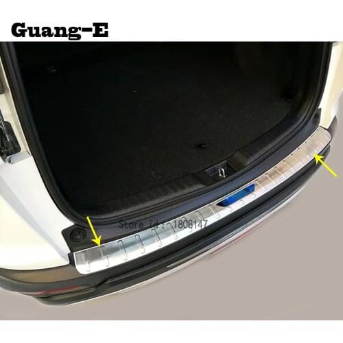 For Honda CRV CR-V 2017 2018 2019 2020 car external outside rear bumper panel trunk trim cover Stainless Steel plate pedal