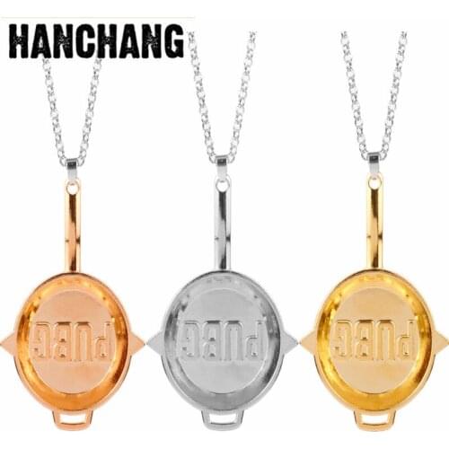 Dropshipping Game Playerrunknowns Battergrounds Necklace 3 Colors Letter Pot Pendant Necklace Game Creative Jewelry