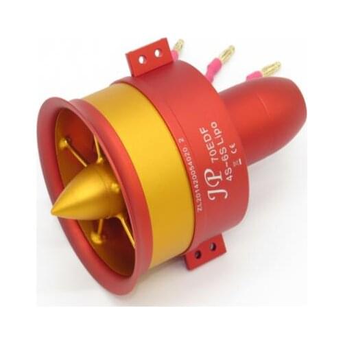 JP Metal 70mm 4s-6s Lipo Motor Ducted Fan EDF Jet 12 Blades 1pcs Electric for RC Airplane Model Accessories Parts 3055 2250KV