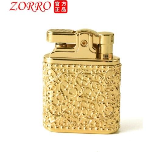 Zorro kerosene lighter armor three-dimensional relief technology compression ignition personality retro creative gasoline lighte