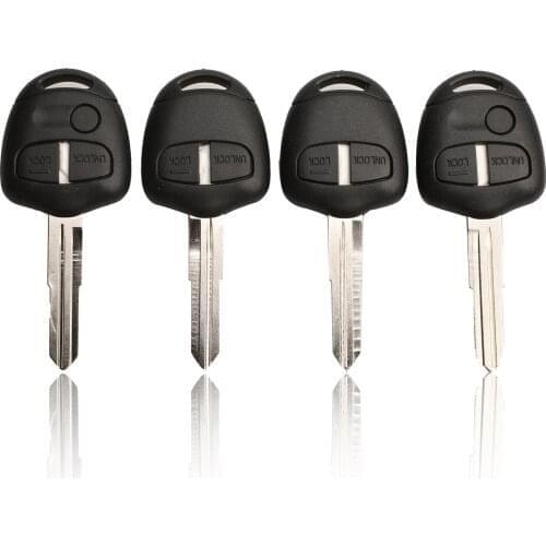 Bilchave 15pcs 2/3 Buttons Remote Car Key Shell For Mitsubishi Pajero Sport Outlander Grandis ASX With MIT11/MIT8 Uncut Blade