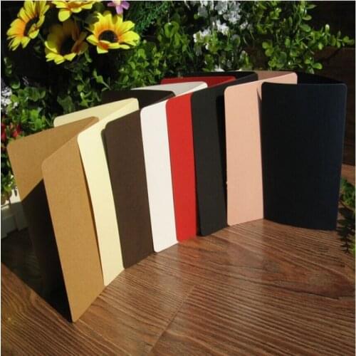 10pcs/lot Creative Greeting Card Blessing Message Card Business Blank Card Folding Message Card Stationery Office Supplies