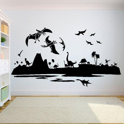 Kids Wall Decor Dinosaur Boys Wall Decals Baby Stickers Nursery Cartoon Art Bedroom Kids Girls Boys Teenager Room Decor C263